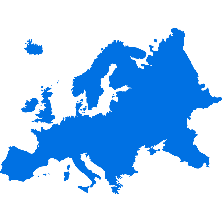 Mapa de Europa: Climate King entrega aires acondicionados en Países Bajos, Bélgica, Alemania y, bajo pedido, resto de Europa